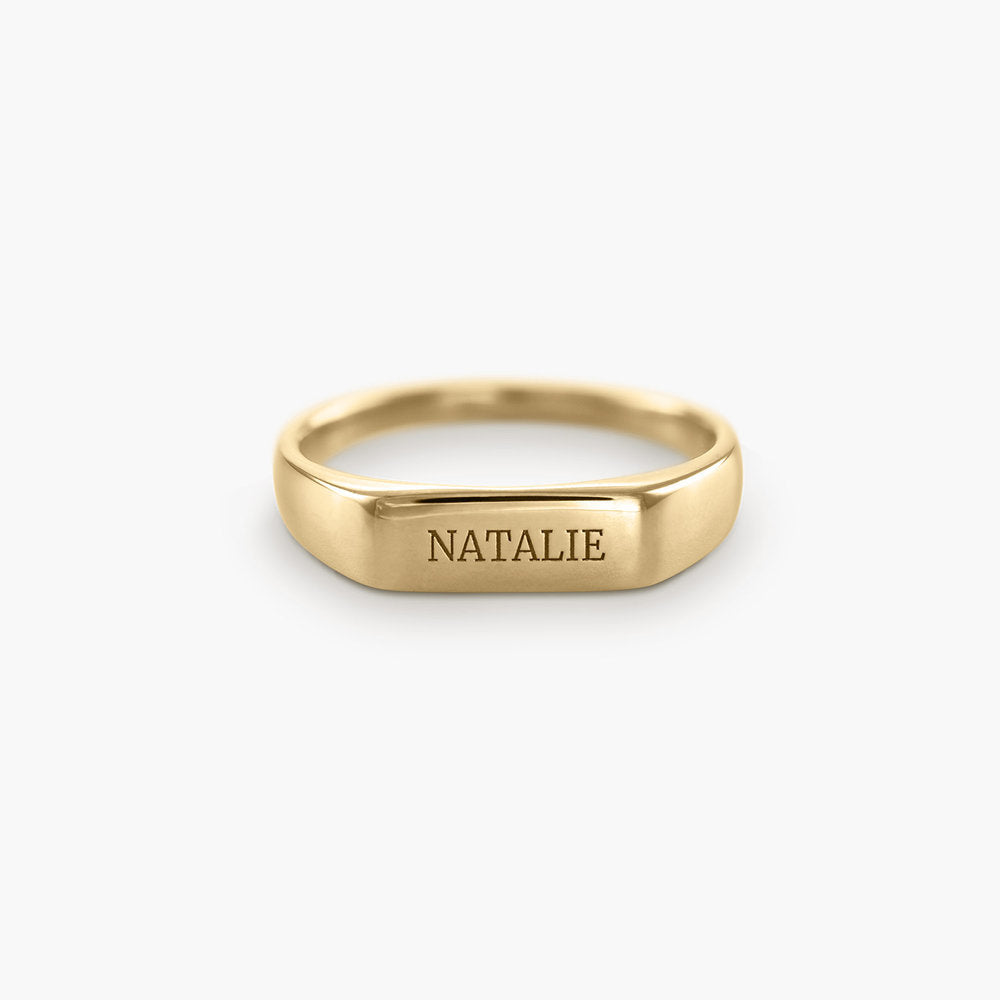 Rectangle Name Ring