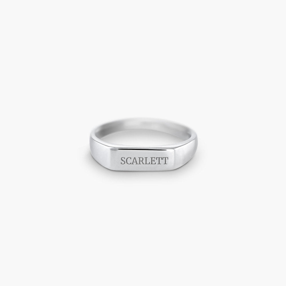 Rectangle Name Ring