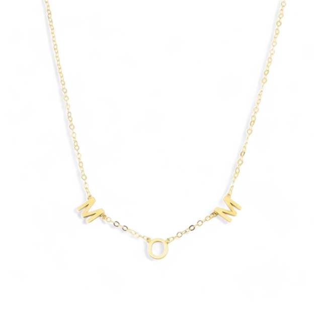 14K Gold Personalized Alphanumeric Collarbone Necklace 26 Letter 18 inches Necklace