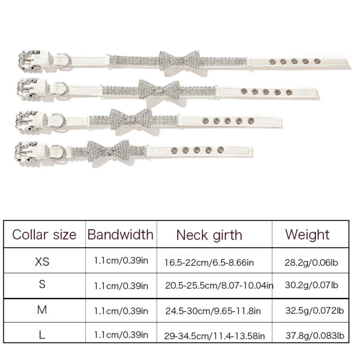 White Leather Crystal Bow Bracelet