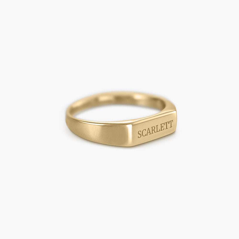 Rectangle Name Ring