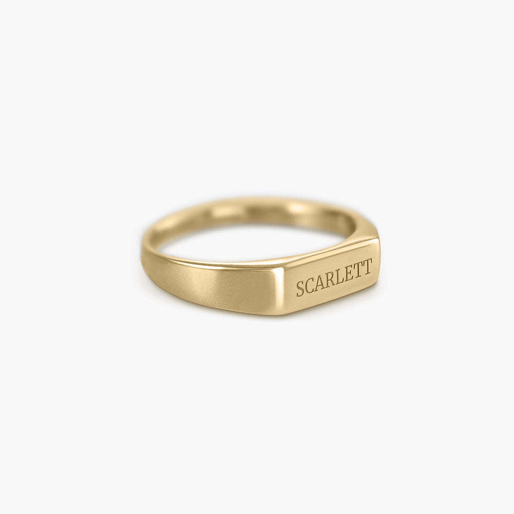 Rectangle Name Ring