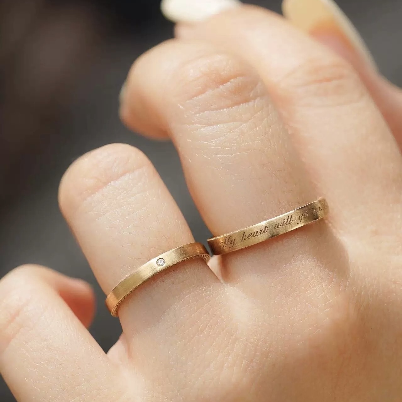 Wheatband Couple Rings