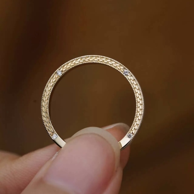 Wheatband Couple Rings