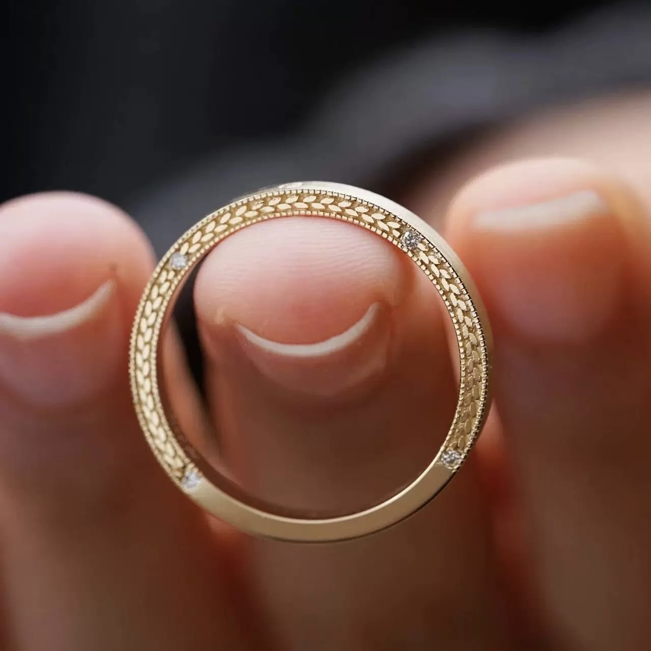 Wheatband Couple Rings