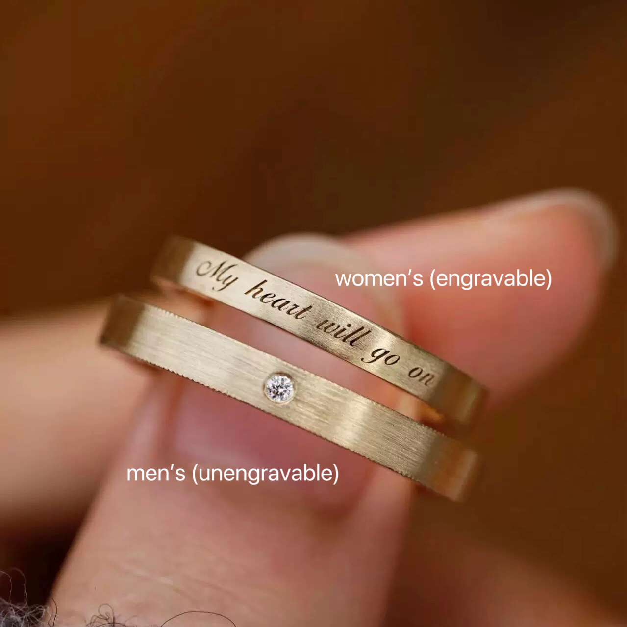 Wheatband Couple Rings
