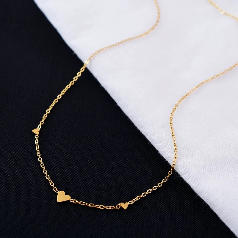 14K Gold, White Gold, Rose Gold, Heart Pendant, Minimalist Necklace, Women's Jewelry