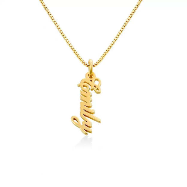 Custom 14K Gold Name Necklace - Personalized 925 Sterling Silver, 14K Yellow, White Gold, or Pure Gold Jewelry for a Special Touch
