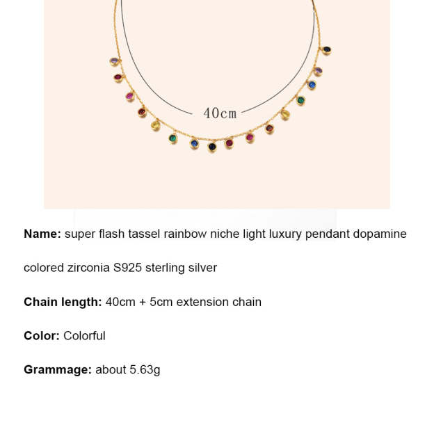 S925 Sterling Silver Multicolor Gemstone Necklace - Customize with Your Choice of Birthstones in Elegant Gold Plating