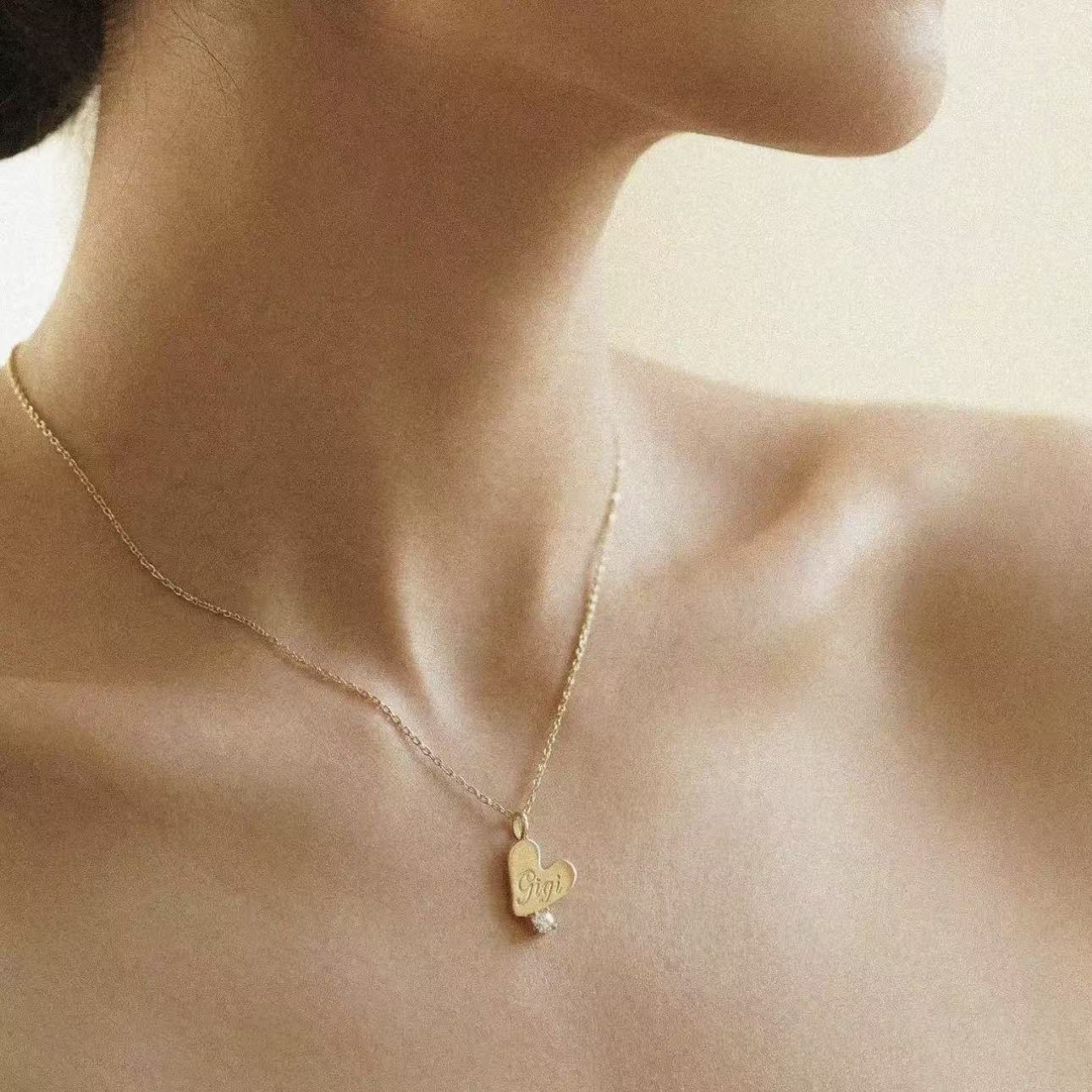 Imprint Heart Pendant Necklace