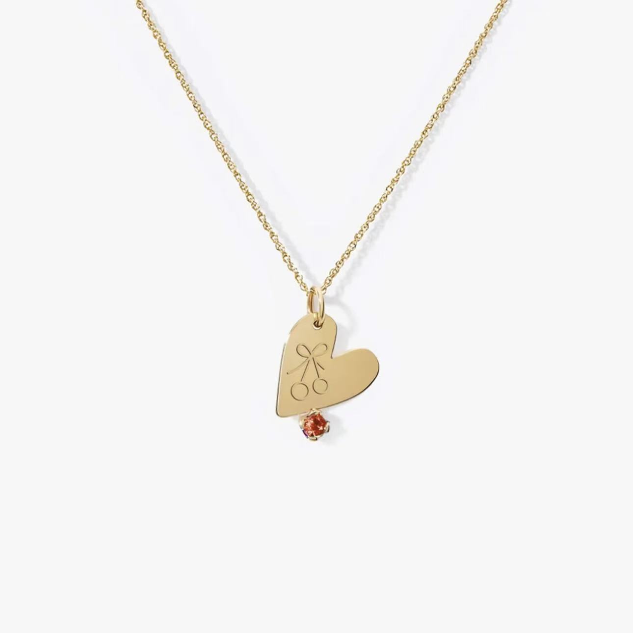 Imprint Heart Pendant Necklace
