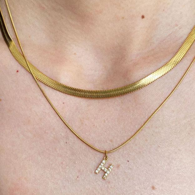 14K Gold Plated Double Chain Necklace with Initial Charm - Trendy Layered Jewelry Design
18K Gold Plated Layered Necklace with Custom Initial Pendant - Sophisticated Double Chain Style
14K Solid Gold Double Chain Necklace with Personalized Initial - Timeless Double Layered Elegance
18K Solid Gold Double Layered Necklace with Initial Charm - Classic and Luxurious Jewelry Choice