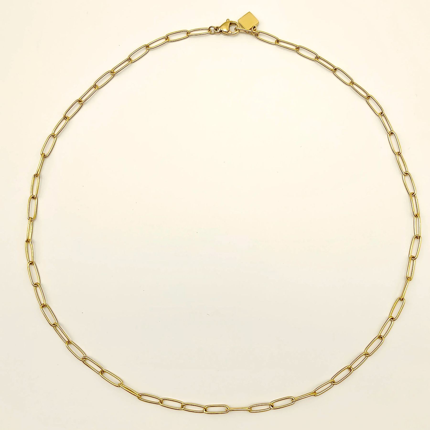 18K Gold Necklace, Gold-Plated, Minimalist Design, Fashion Jewelry, Women's Accessories
