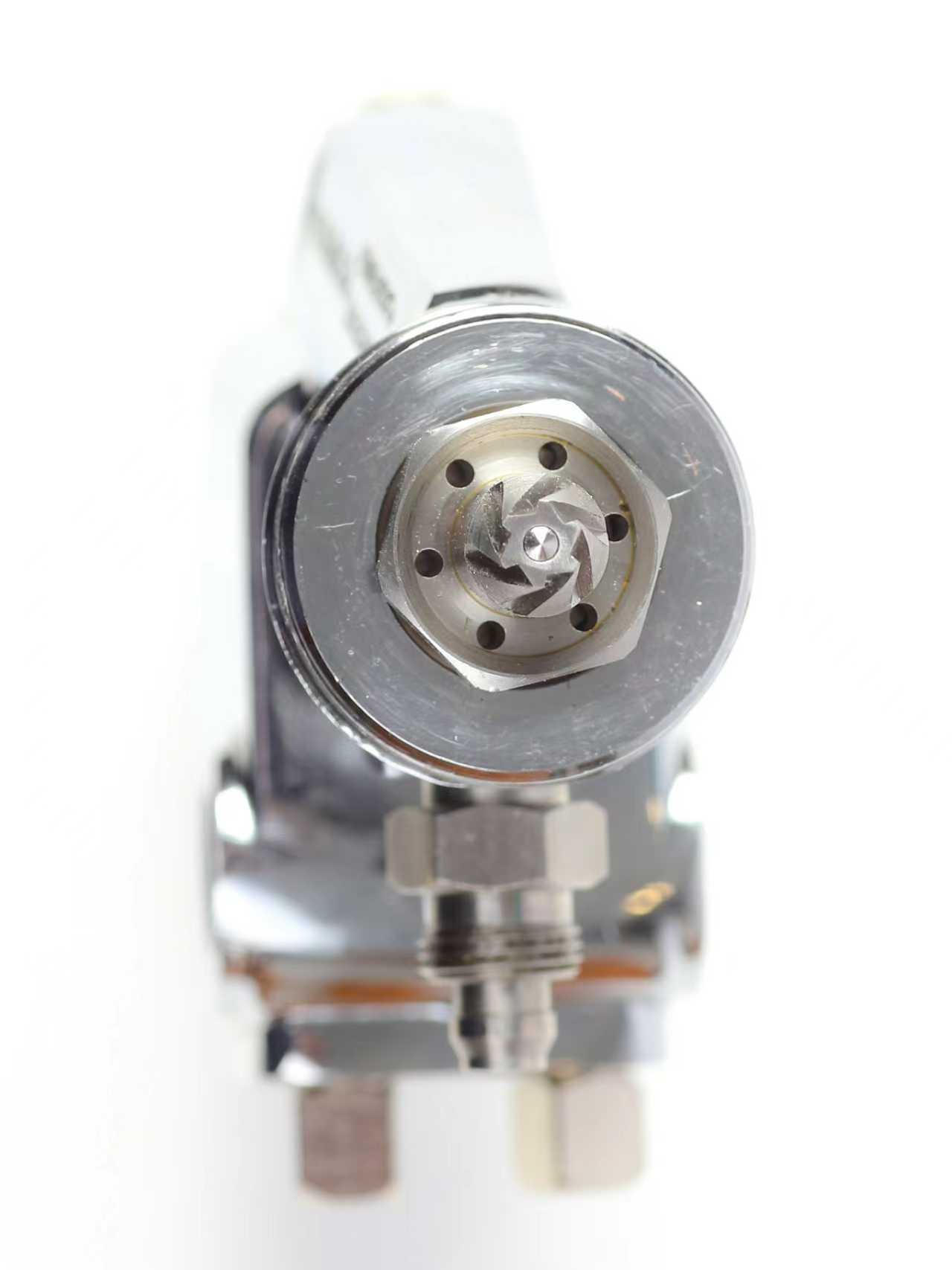 SG6 - Stainless spray gun with Walther Pilot 6 spiral groove nozzles  for baking