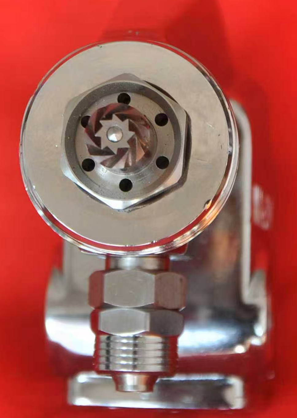 SG8 - Stainless steel spray gun with Walther Pilot 8 spiral groove nozzles ,Circular uniform spray