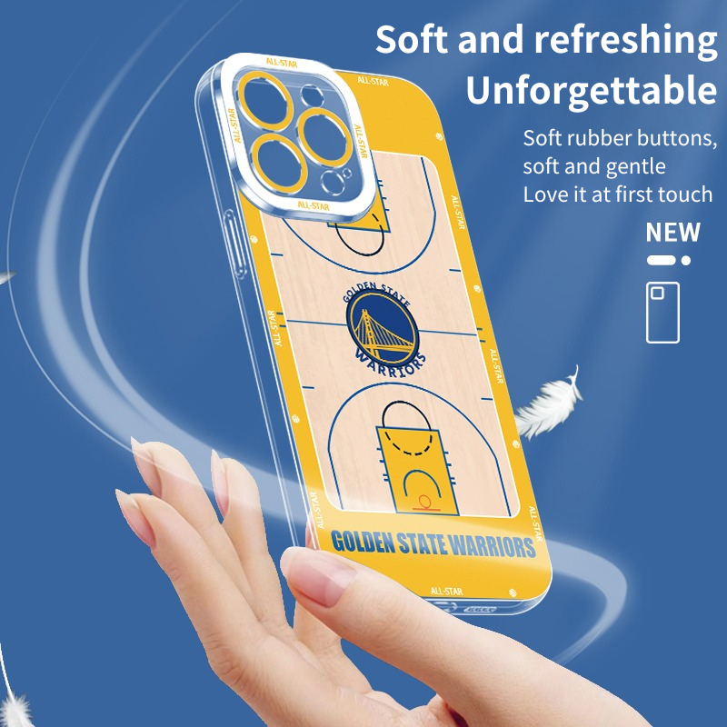 NBA Court Transparent Phone Case