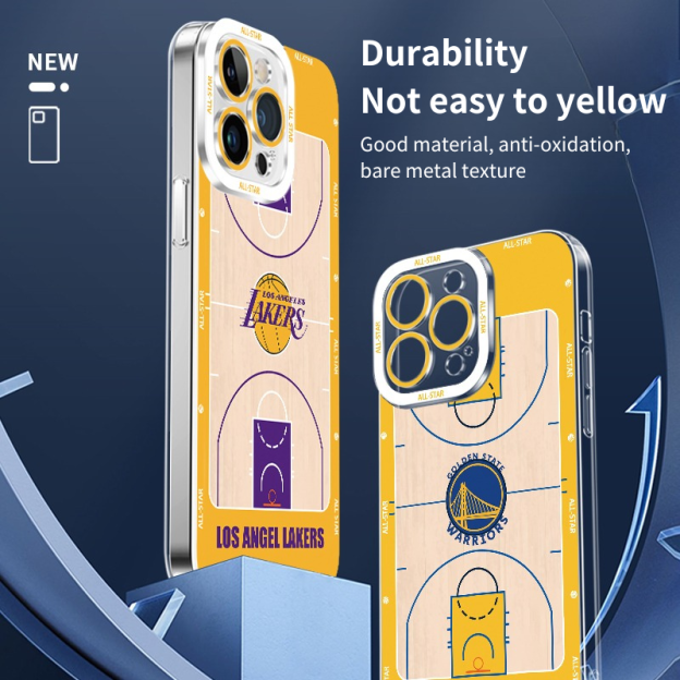 NBA Court Transparent Phone Case