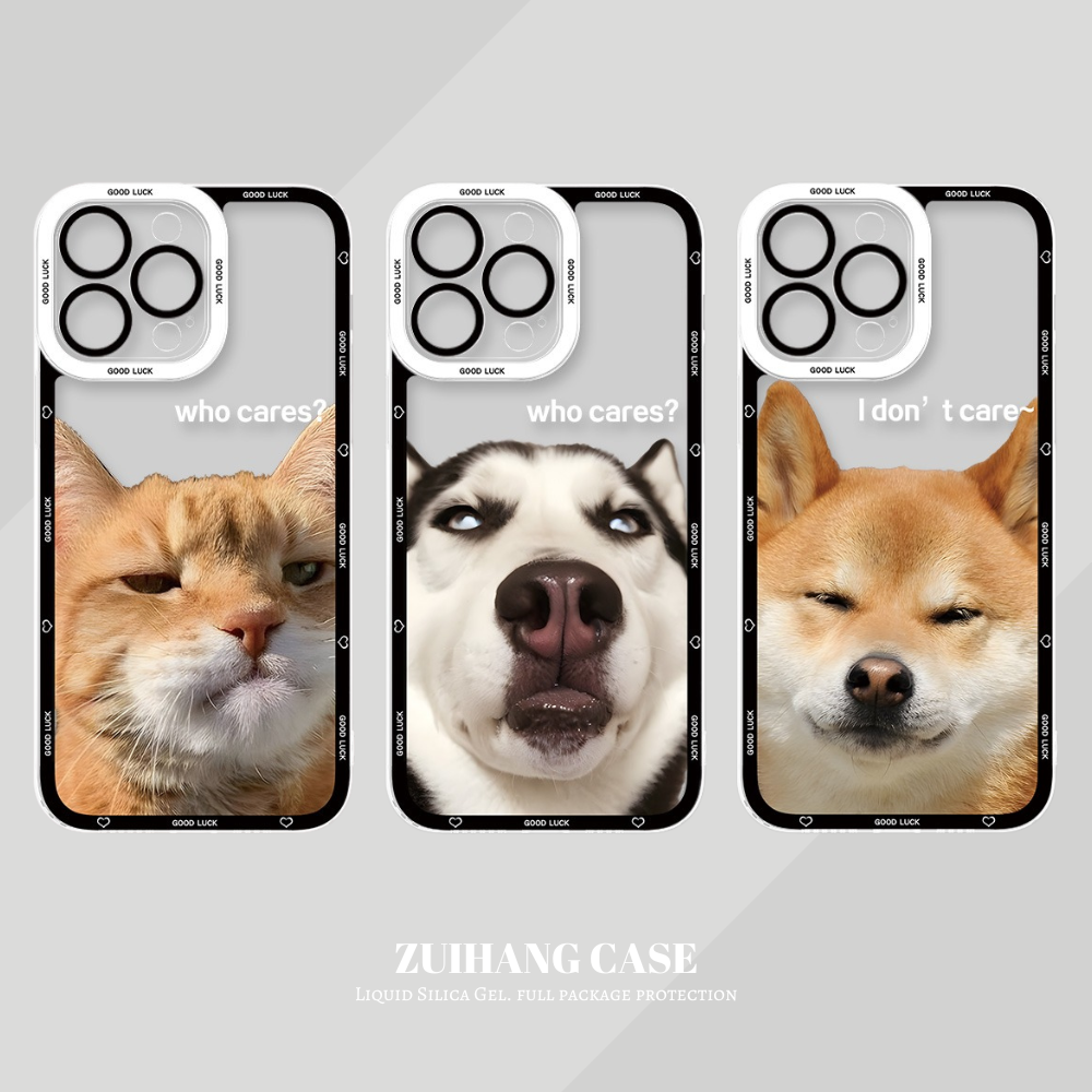 可愛萌寵天使眼透明防摔軟殼