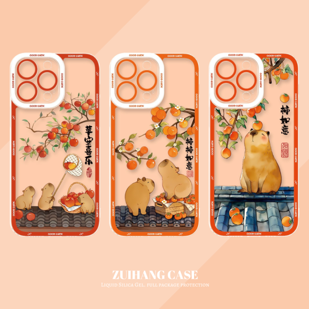 卡皮巴拉天使眼透明防摔軟殼