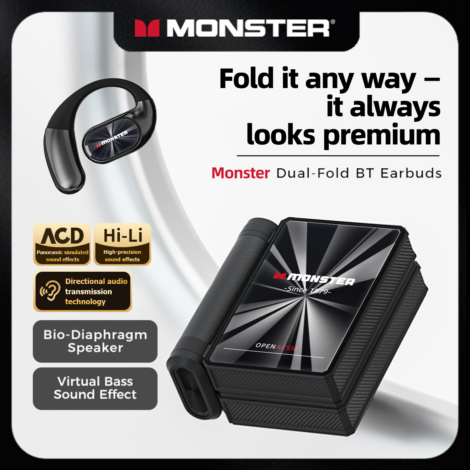 Monster AC530 Open-Ear Bluetooth 6.0