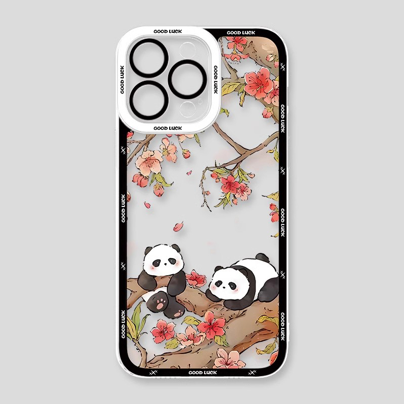 熊貓兔子天使眼透明防摔軟殼