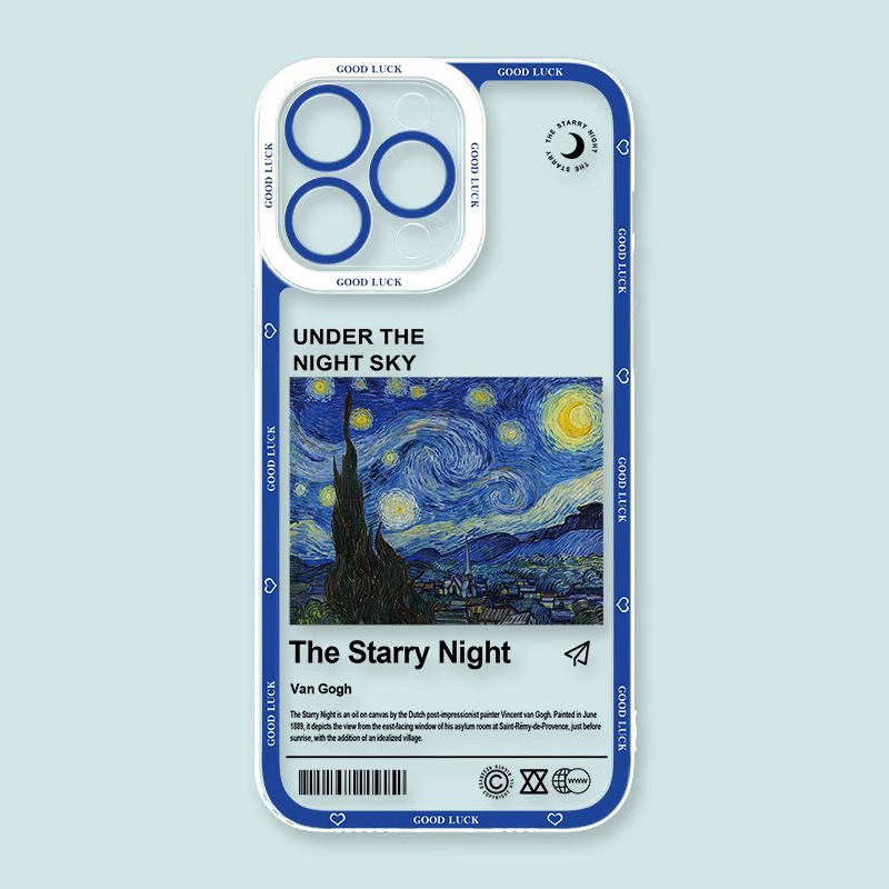 梵高星空天使眼透明防摔軟殼