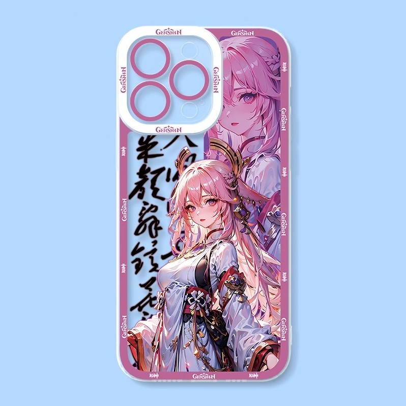 蘋果 系列原神古風古裝全包透明手機殼