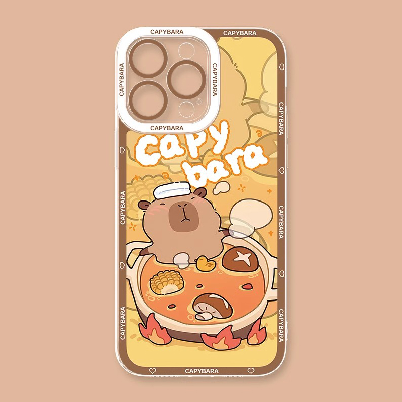 卡皮巴拉天使眼透明防摔軟殼