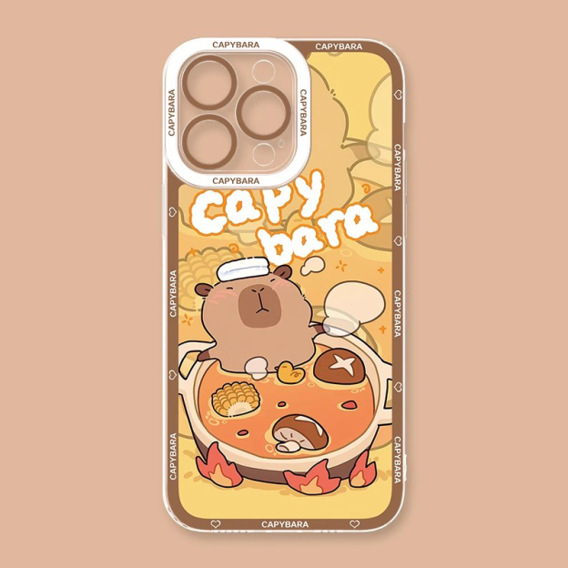 卡皮巴拉天使眼透明防摔軟殼