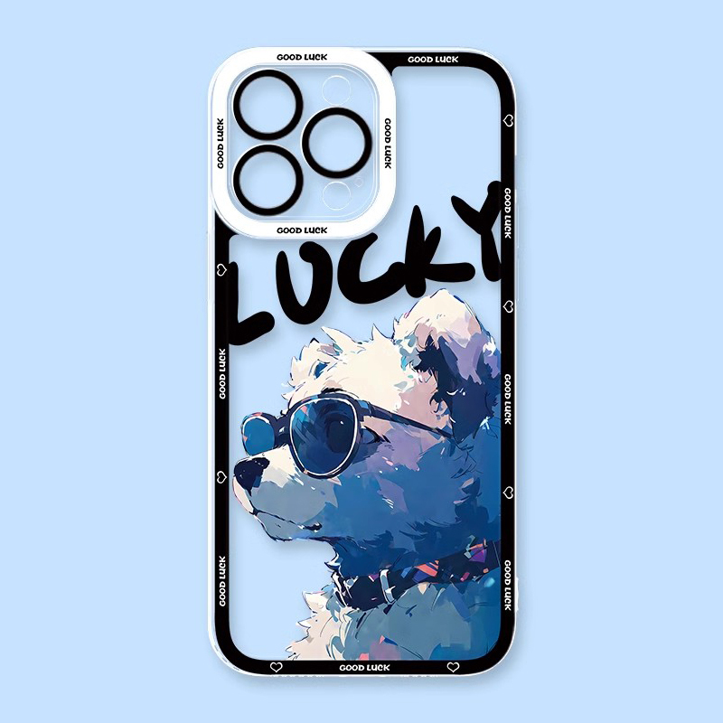 可愛萌寵天使眼透明防摔軟殼