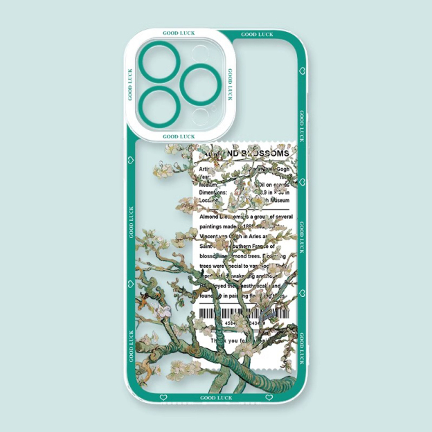 梵高星空天使眼透明防摔軟殼