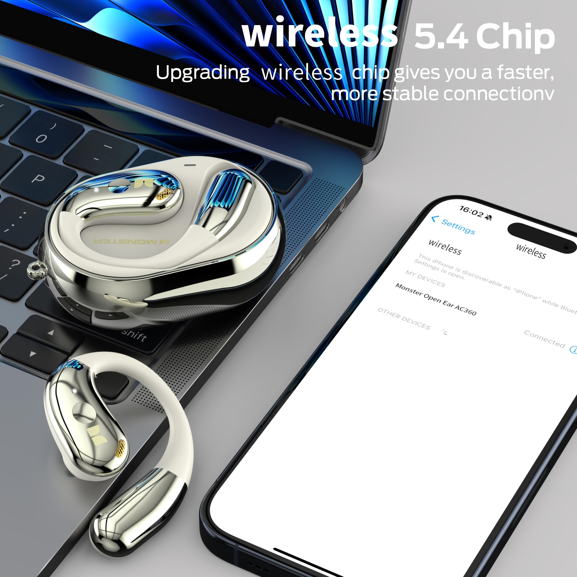 Monster AC360 Open-Ear Bluetooth 6.0