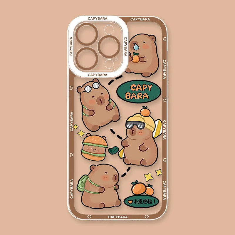 卡皮巴拉天使眼透明防摔軟殼