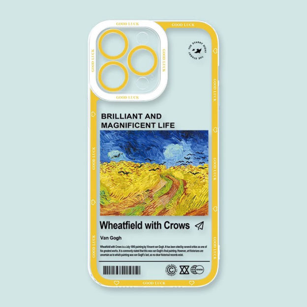 梵高星空天使眼透明防摔軟殼