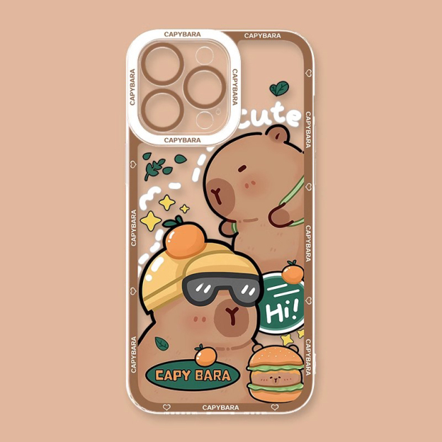 卡皮巴拉天使眼透明防摔軟殼