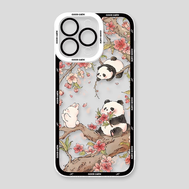 熊貓兔子天使眼透明防摔軟殼