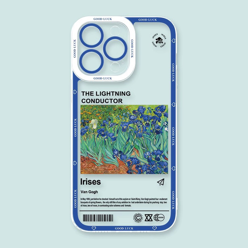 梵高星空天使眼透明防摔軟殼