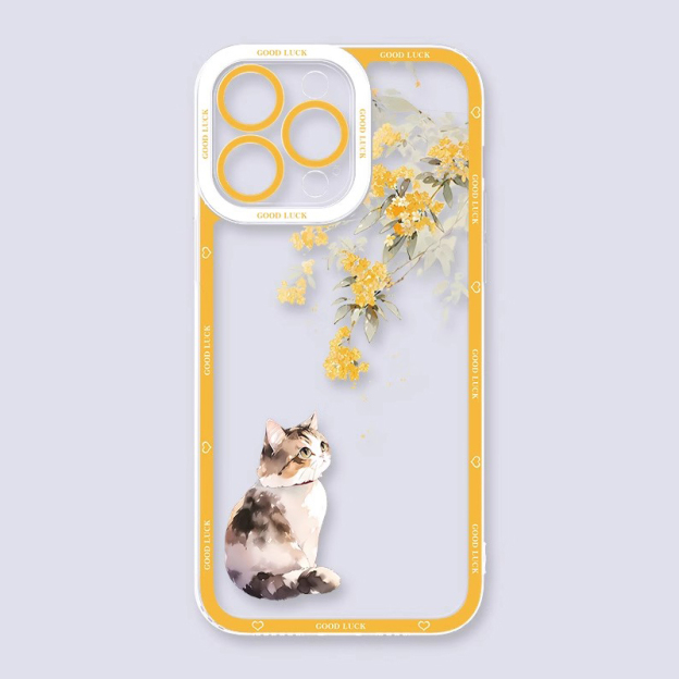 可愛萌寵天使眼透明防摔軟殼