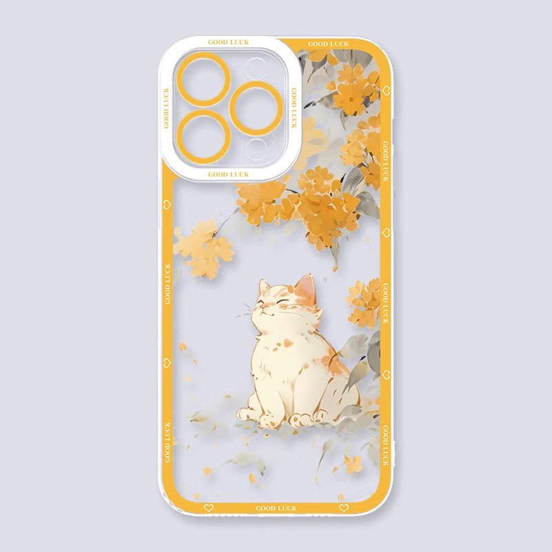 可愛萌寵天使眼透明防摔軟殼