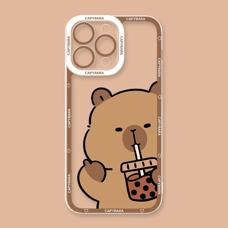 卡皮巴拉天使眼透明防摔軟殼