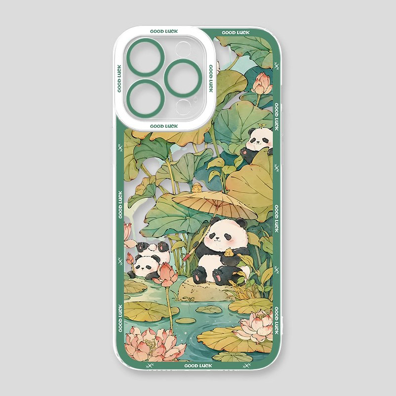 熊貓兔子天使眼透明防摔軟殼