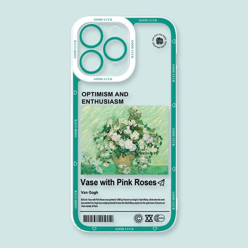 梵高星空天使眼透明防摔軟殼