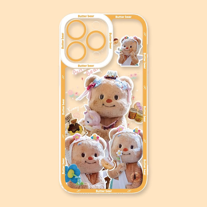 黃油小熊天使眼透明防摔軟殼