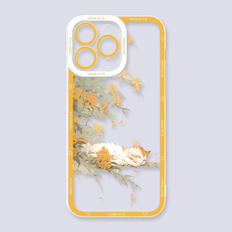 可愛萌寵天使眼透明防摔軟殼