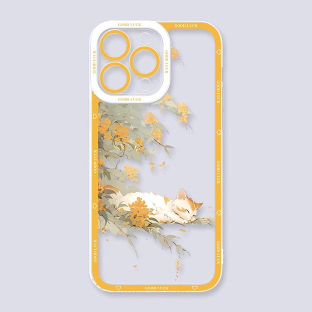 可愛萌寵天使眼透明防摔軟殼