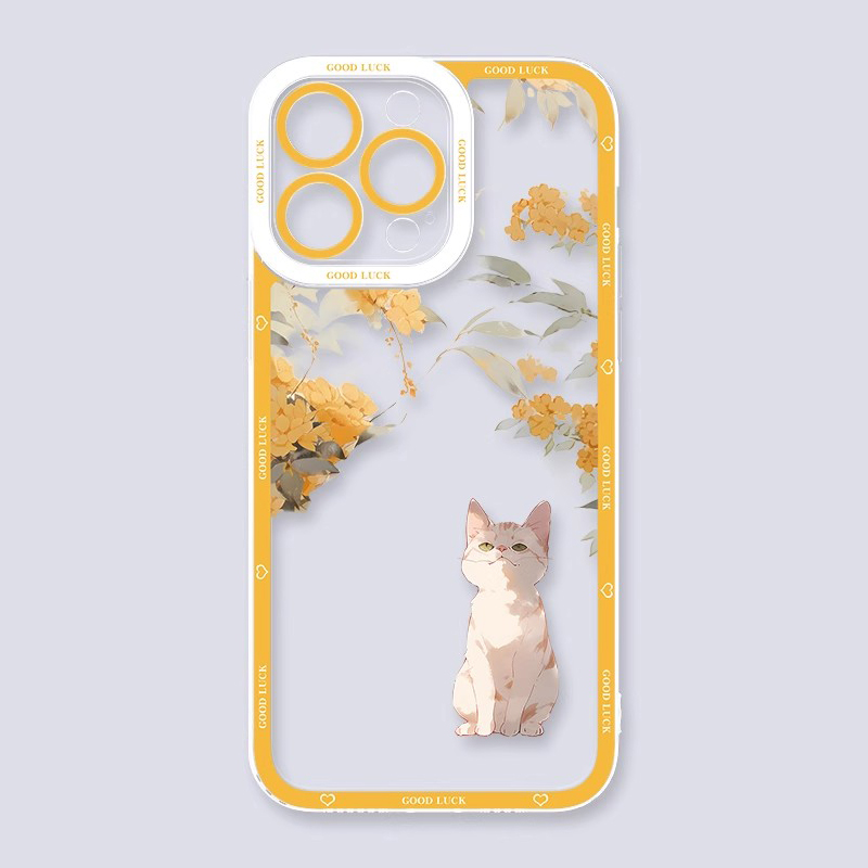 可愛萌寵天使眼透明防摔軟殼