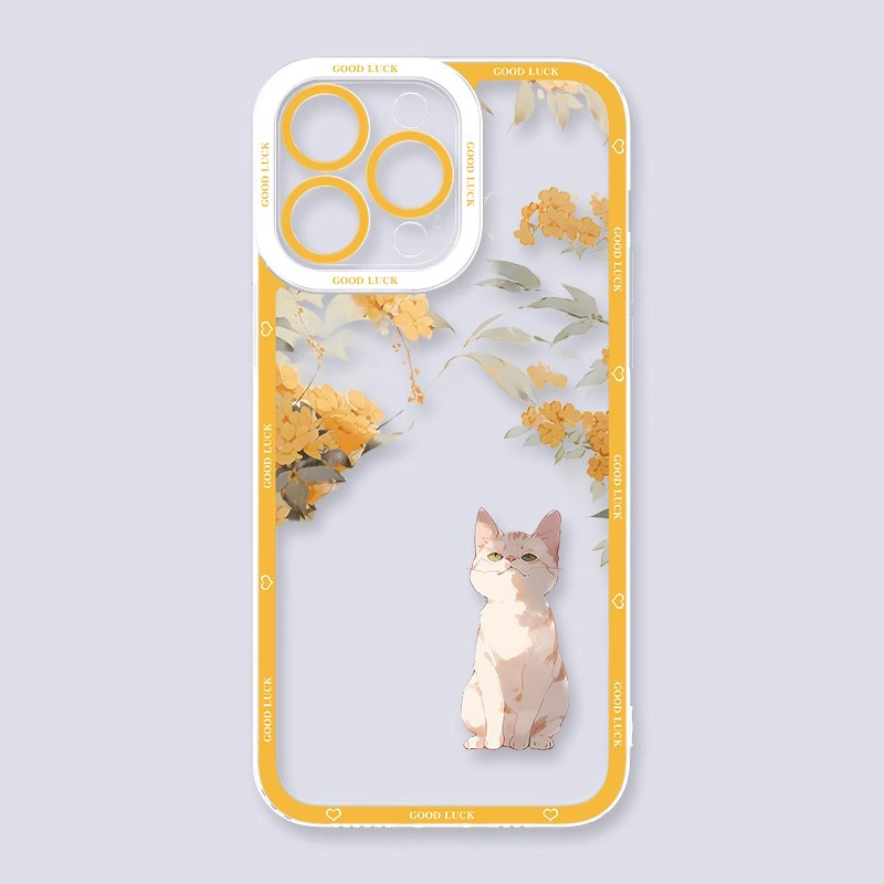 可愛萌寵天使眼透明防摔軟殼