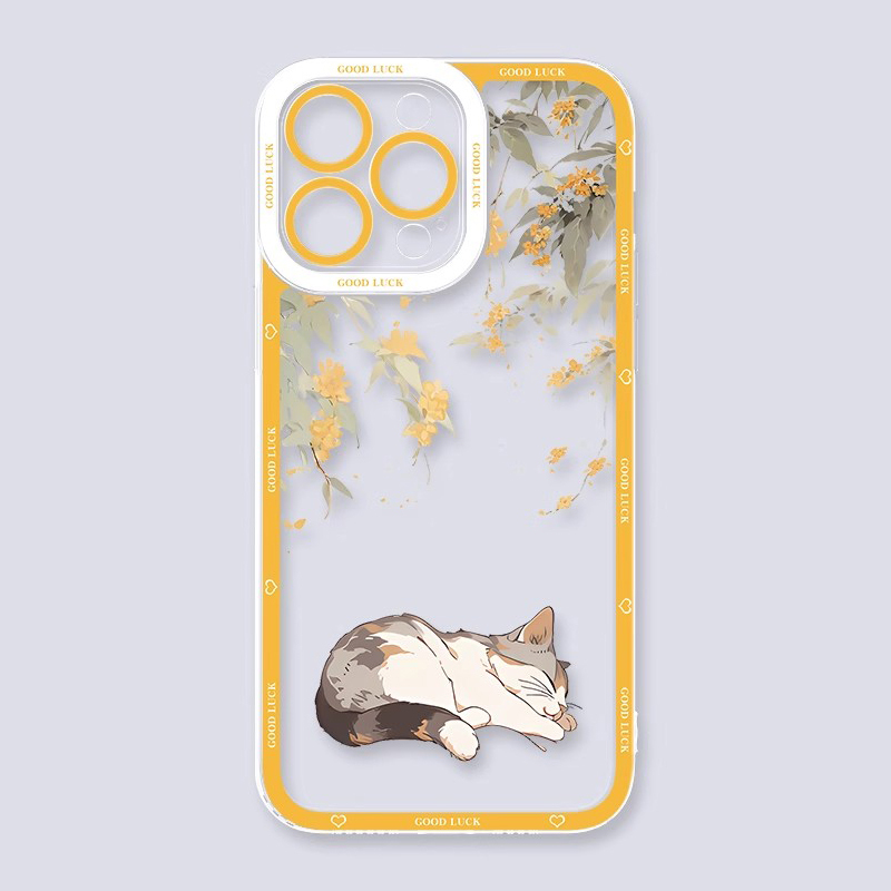 可愛萌寵天使眼透明防摔軟殼