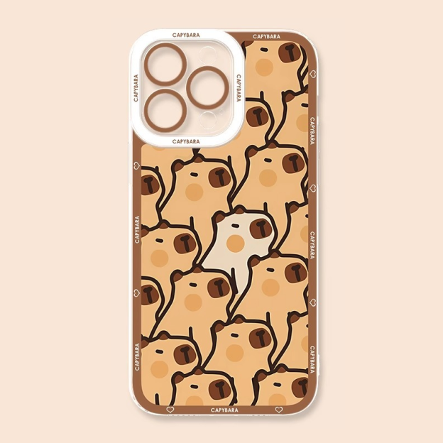 卡皮巴拉天使眼透明防摔軟殼