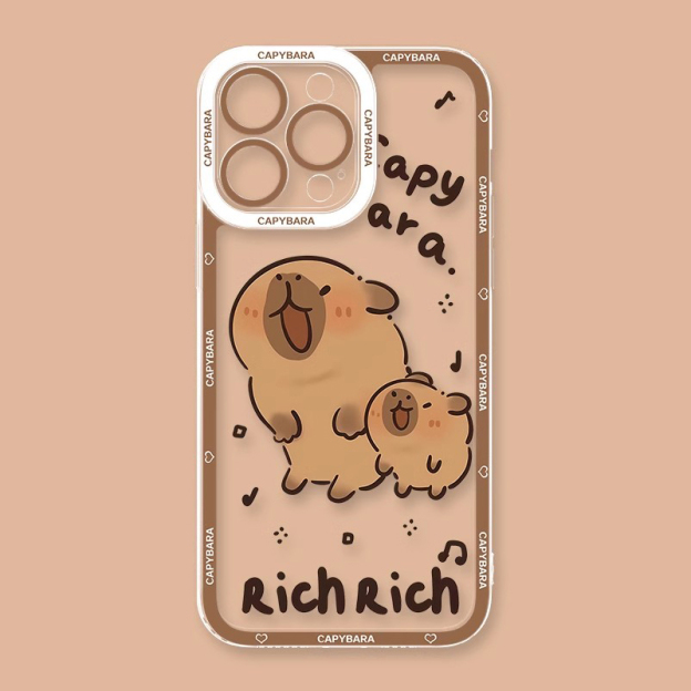 卡皮巴拉天使眼透明防摔軟殼